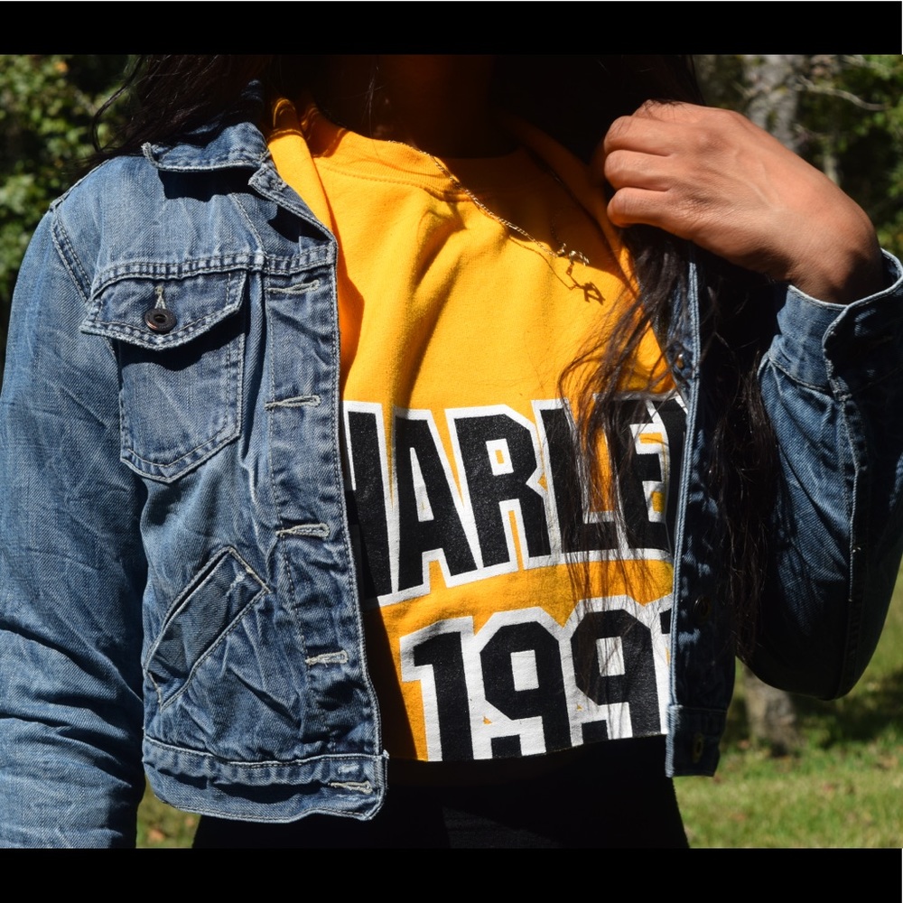 American Eagle Jean Jacket Size Xsmall - Picture 3 of 6
